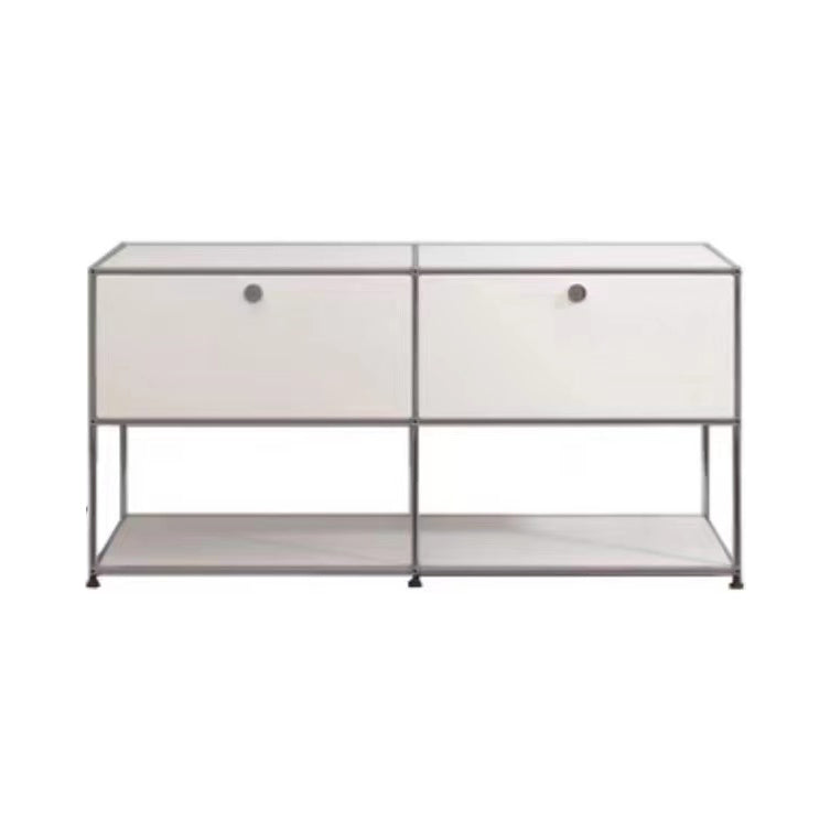 Buffet contemporain buffet en acier inoxydable pour le salon