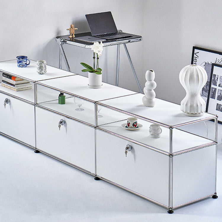 Buffet contemporain buffet en acier inoxydable pour le salon