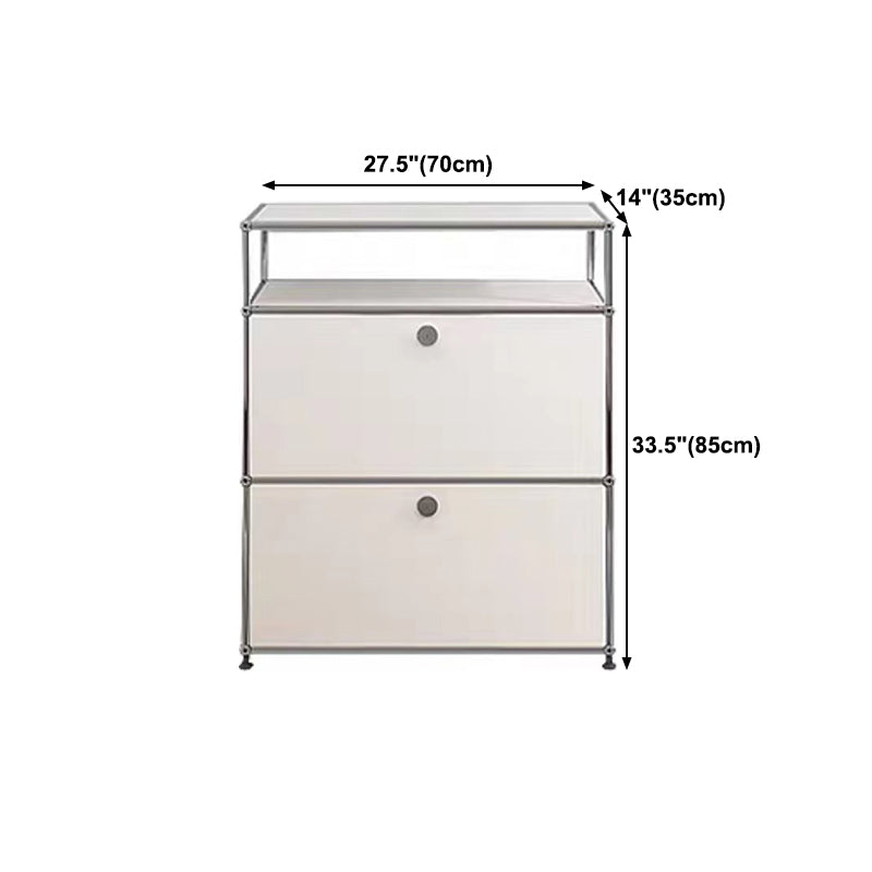 Buffet contemporain buffet en acier inoxydable pour le salon