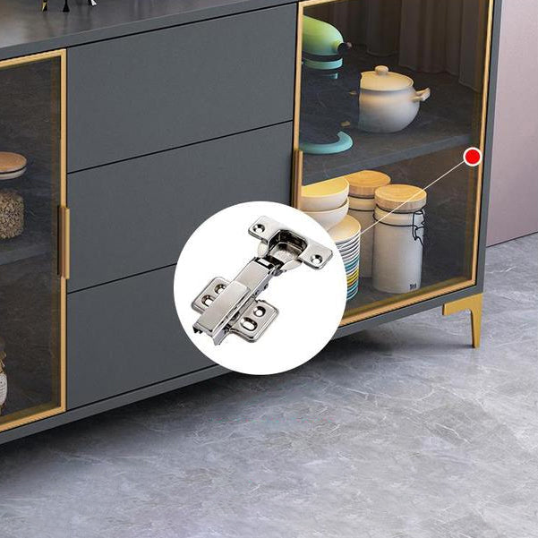 Sideboard in legno ingegnerizzato in stile glam con cassetti e conservazione