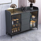 Sideboard in legno ingegnerizzato in stile glam con cassetti e conservazione