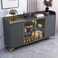 Sideboard in legno ingegnerizzato in stile glam con cassetti e conservazione