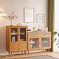 15.75"W Sideboard Glam Style Solid Wood Dining Server for Kitchen Living Room