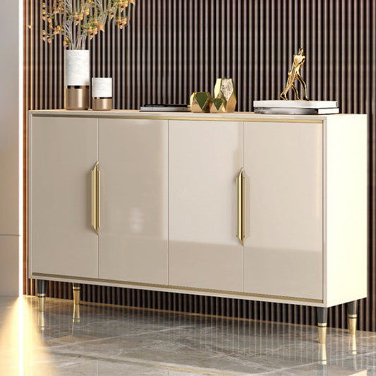 Glam Stone Sideboard Dining Kitchen Room Adjustable Shelves Sideboard Clearhalo 'buffet_sideboard' 'Buffets & Sideboards' 'furn' 'furn_buffet_sideboard' 'Furniture' 'Kitchen & Dining Furniture' 5453911
