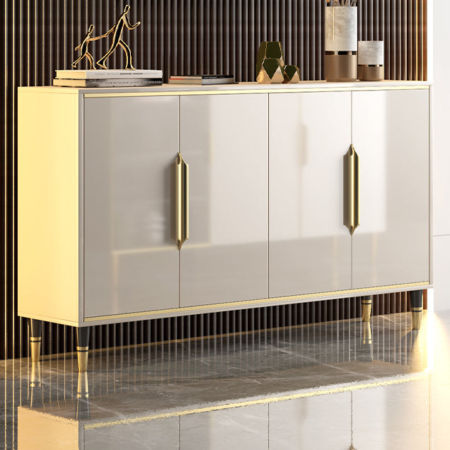 Glam Stone Sideboard Dining Kitchen Room Adjustable Shelves Sideboard Clearhalo 'buffet_sideboard' 'Buffets & Sideboards' 'furn' 'furn_buffet_sideboard' 'Furniture' 'Kitchen & Dining Furniture' 5453923