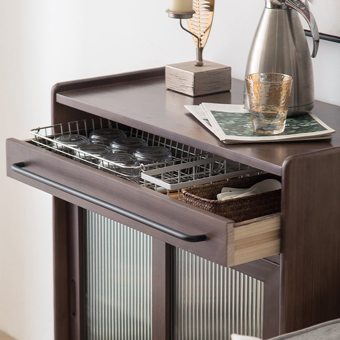 Modern Wood 36"H Sideboard Buffet Door Dining Room Buffet Server with Sliding Doors Clearhalo 'buffet_sideboard' 'Buffets & Sideboards' 'furn' 'furn_buffet_sideboard' 'Furniture' 'Kitchen & Dining Furniture' 5454036