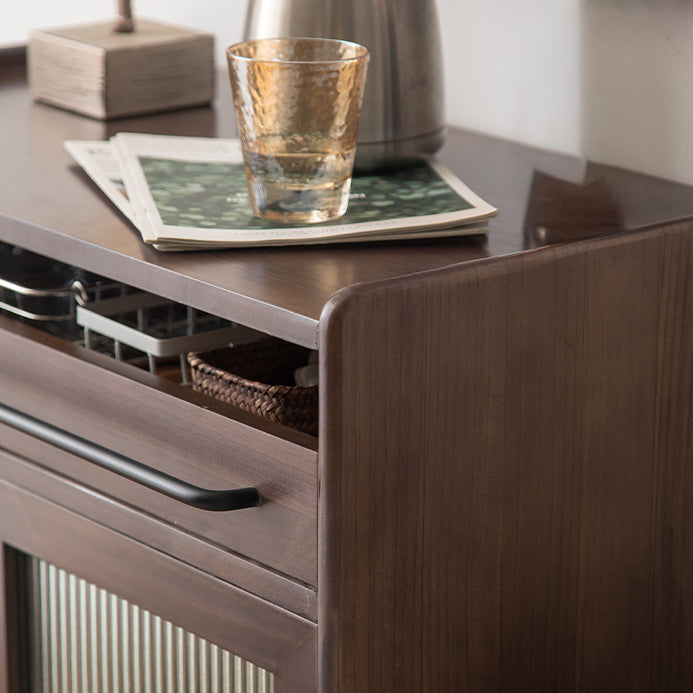 Modern Wood 36"H Sideboard Buffet Door Dining Room Buffet Server with Sliding Doors Clearhalo 'buffet_sideboard' 'Buffets & Sideboards' 'furn' 'furn_buffet_sideboard' 'Furniture' 'Kitchen & Dining Furniture' 5454039