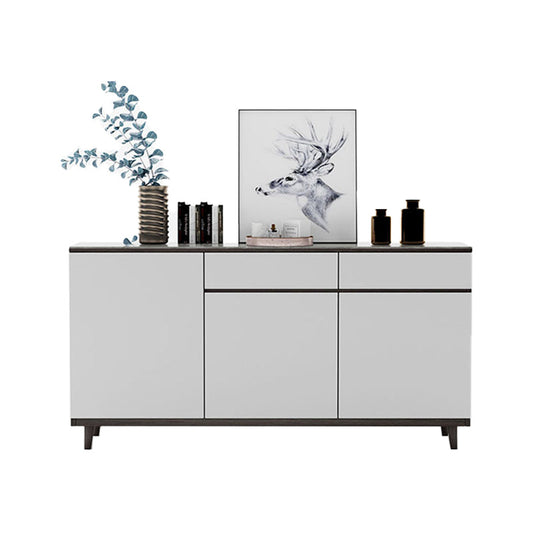 Moderno legno ingegnerizzato 33,4 "H buffet a buffet a 2 cassetto server buffet