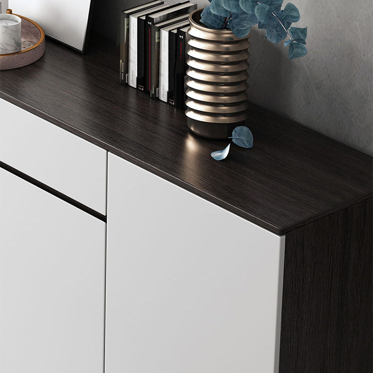 Modern Engineered Wood 33.4"H Sideboard Buffet 2-Drawer Dining Room Buffet Server Clearhalo 'buffet_sideboard' 'Buffets & Sideboards' 'furn' 'furn_buffet_sideboard' 'Furniture' 'Kitchen & Dining Furniture' 5454058