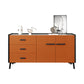 3-Drawer Engineered Wood Sideboard Modern Stone Countertop Dining Server for Restaurant Clearhalo 'buffet_sideboard' 'Buffets & Sideboards' 'furn' 'furn_buffet_sideboard' 'Furniture' 'Kitchen & Dining Furniture' 5454081