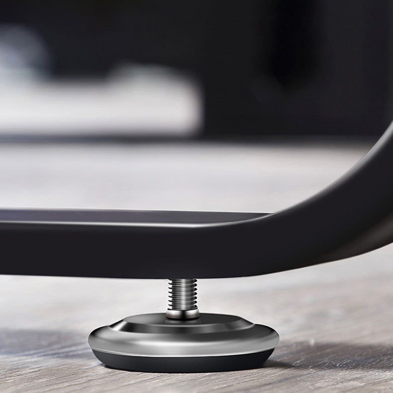 工業スタイルの台座ライティングデスクカーブドケーブル管理オフィスデスク