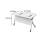 Modern Folding Office Desk with Wheels Manufactured Wood Rectangular Desk Clearhalo 'furn' 'furn_office_desk' 'Furniture' 'Office Desks' 'Office Furniture' 'office_desk' 5454217