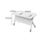 Modern Folding Office Desk with Wheels Manufactured Wood Rectangular Desk Clearhalo 'furn' 'furn_office_desk' 'Furniture' 'Office Desks' 'Office Furniture' 'office_desk' 5454223