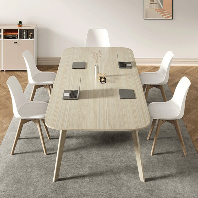 Contemporary Writing Desk Manufactured Wood Base Desk for Office Clearhalo 'furn' 'furn_office_desk' 'Furniture' 'Office Desks' 'Office Furniture' 'office_desk' 5454318