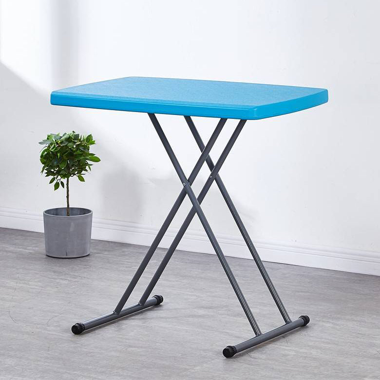 Scrivania contemporanea rettangolare in plastica per scrivania regolabile pieghevole, 29,9 "l x 19,7" w