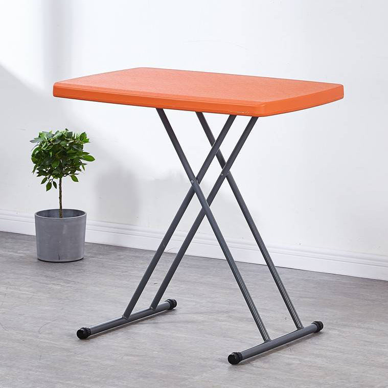 Scrivania contemporanea rettangolare in plastica per scrivania regolabile pieghevole, 29,9 "l x 19,7" w