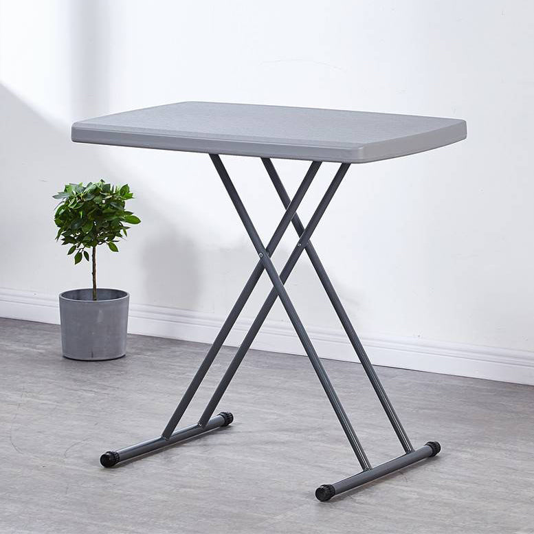 Scrivania contemporanea rettangolare in plastica per scrivania regolabile pieghevole, 29,9 "l x 19,7" w