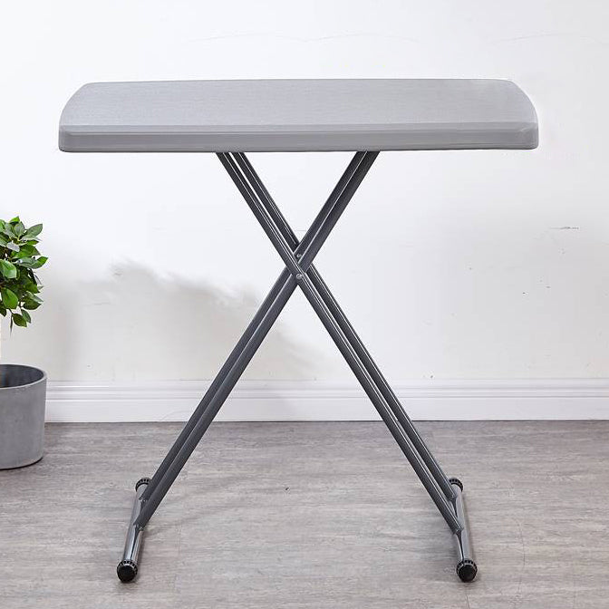 Scrivania contemporanea rettangolare in plastica per scrivania regolabile pieghevole, 29,9 "l x 19,7" w