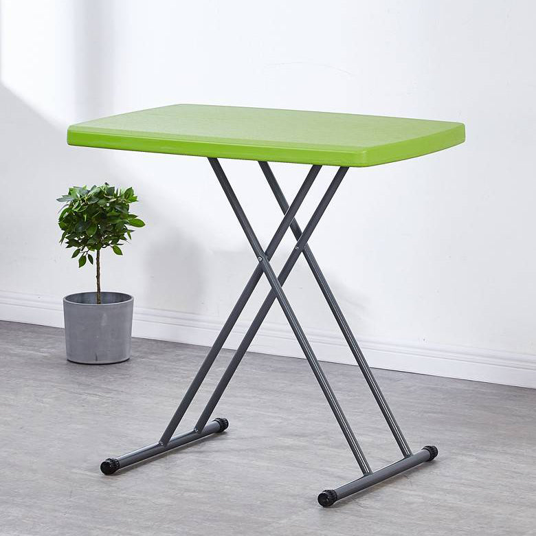 Scrivania contemporanea rettangolare in plastica per scrivania regolabile pieghevole, 29,9 "l x 19,7" w