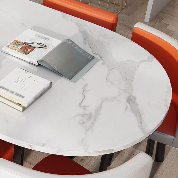 Contemporary Style Office Writing Desk Oval Wooden Writing Desk without Chair Clearhalo 'furn' 'furn_office_desk' 'Furniture' 'Office Desks' 'Office Furniture' 'office_desk' 5454355