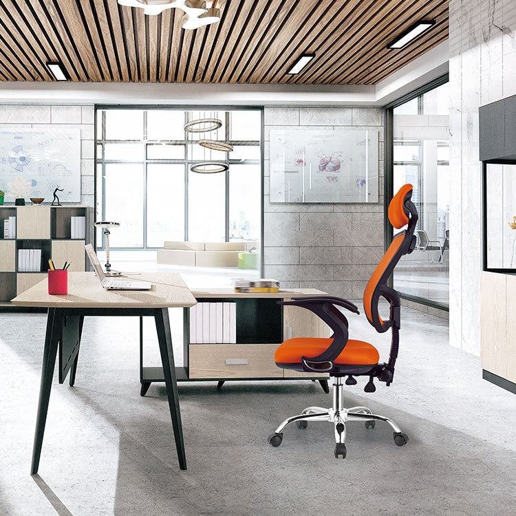 Silla de tareas de malla de estilo moderno silla de oficina ergonómica alta