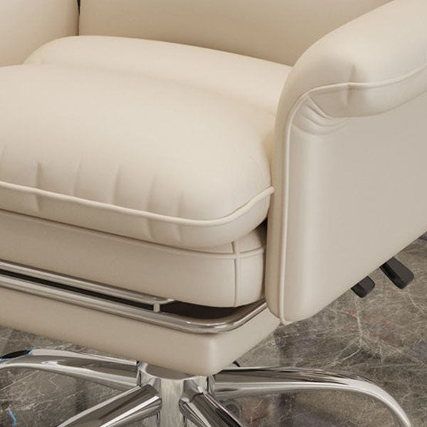 High Back Faux Leather Desk Chair Height-adjustable Office Chair for Home Office Clearhalo 'furn' 'furn_office_chair' 'Furniture' 'Office Chairs' 'Office Furniture' 'office_chair' 5454572