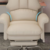 Chaise de bureau à dossier haut en cuir haut de gamme, chaise de bureau ajustée pour le bureau à domicile