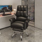 High Back Faux Leather Desk Chair Height-adjustable Office Chair for Home Office Black With Footrest Sponge Clearhalo 'furn' 'furn_office_chair' 'Furniture' 'Office Chairs' 'Office Furniture' 'office_chair' 5454592
