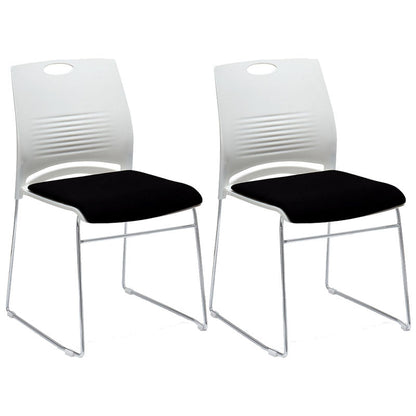 Modern Plastic Desk Chair with Low Back and Breathable AirGrid Home Office Chair Black 2 Piece Set Clearhalo 'furn' 'furn_office_chair' 'Furniture' 'Office Chairs' 'Office Furniture' 'office_chair' 5454602