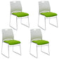 Modern Plastic Desk Chair with Low Back and Breathable AirGrid Home Office Chair Green 4 Piece Set Clearhalo 'furn' 'furn_office_chair' 'Furniture' 'Office Chairs' 'Office Furniture' 'office_chair' 5454608