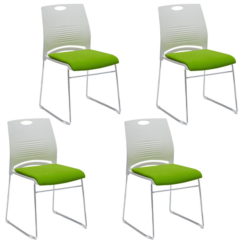 Modern Plastic Desk Chair with Low Back and Breathable AirGrid Home Office Chair Green 4 Piece Set Clearhalo 'furn' 'furn_office_chair' 'Furniture' 'Office Chairs' 'Office Furniture' 'office_chair' 5454608