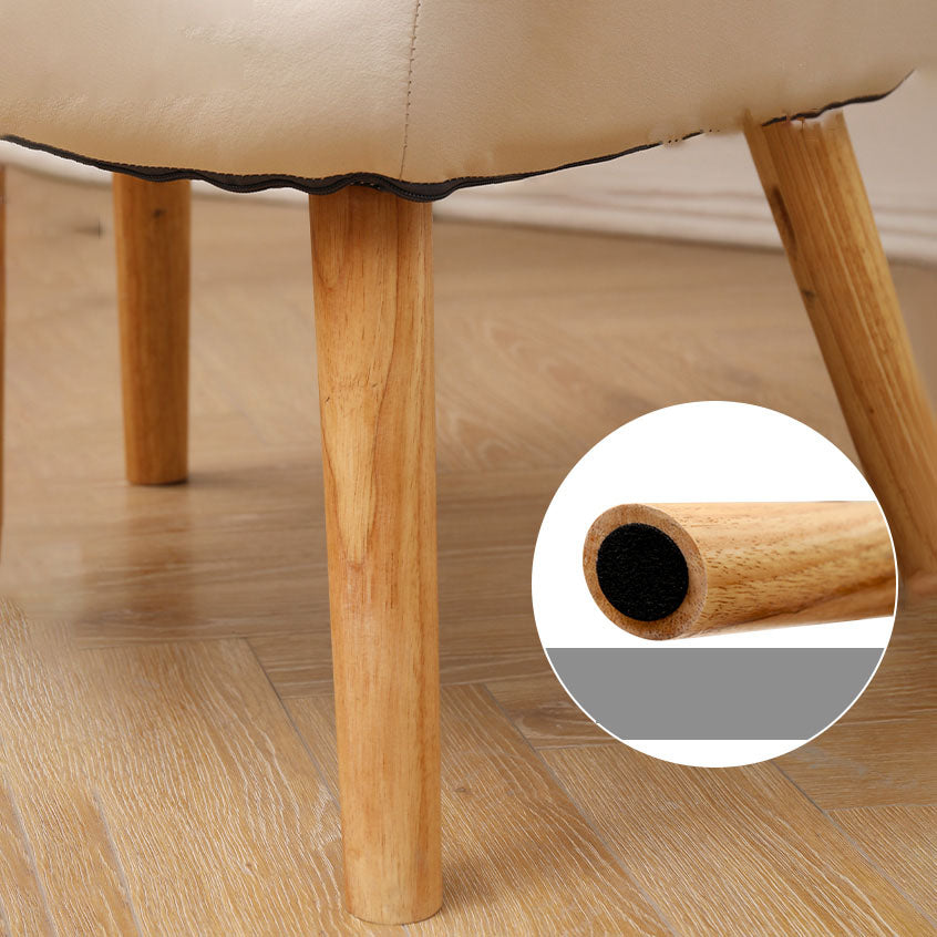 Modern Style Office Chair High Back Upholstered Task Chair with Wooden Base Clearhalo 'furn' 'furn_office_chair' 'Furniture' 'Office Chairs' 'Office Furniture' 'office_chair' 5454637