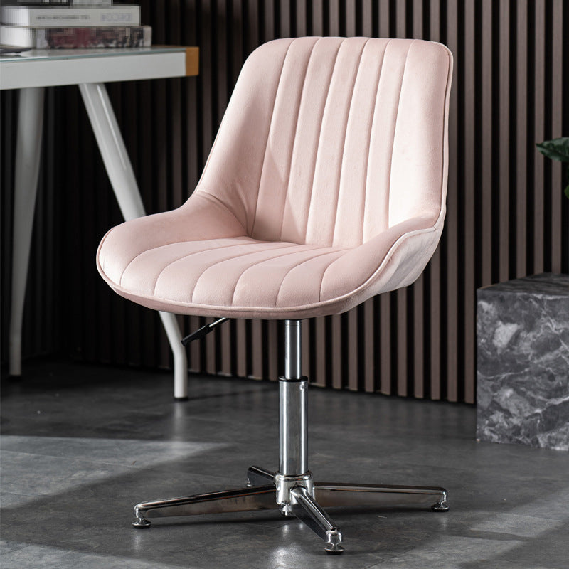 Sedia da ufficio moderna in metallo con schienale medio e altezza del sedile regolabile