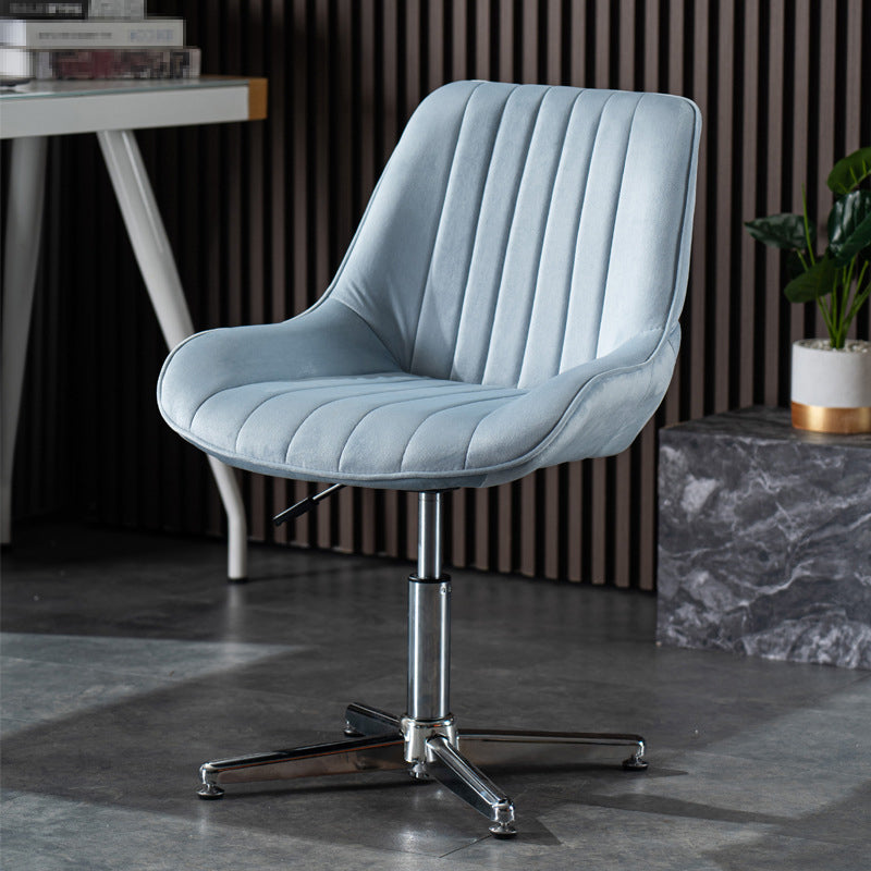 Sedia da ufficio moderna in metallo con schienale medio e altezza del sedile regolabile