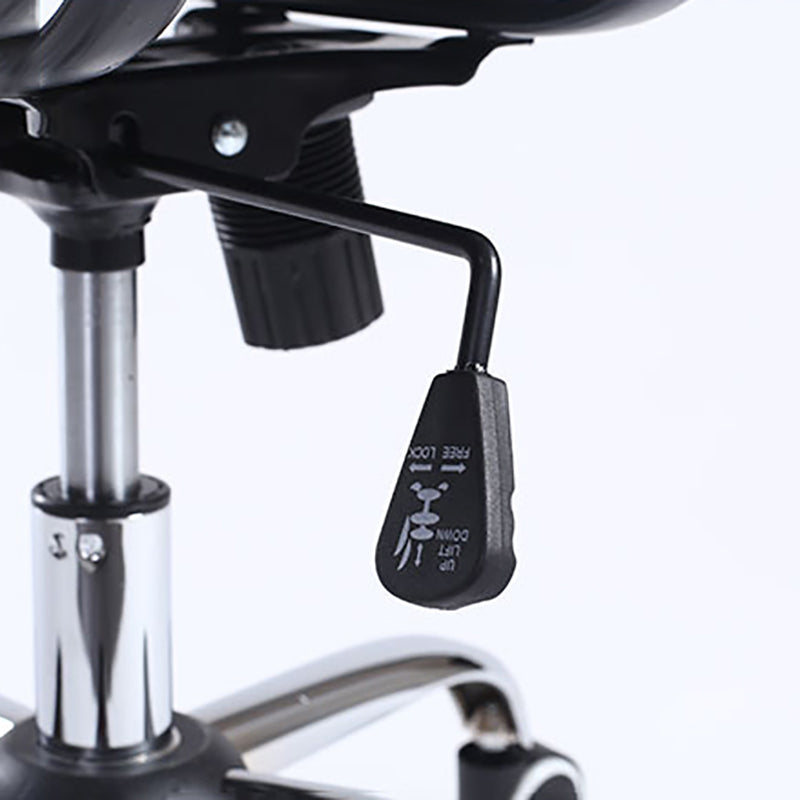 Gestoffeerde computerbureau stoel met metalen frame eigentijdse ergonomische bureaustoelstoel