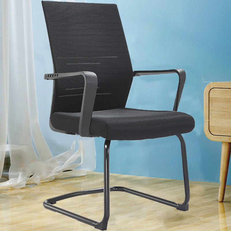 Mesh Mid Back Desk Chair Contemporary Style Fixed Arms Office Chair Clearhalo 'furn' 'furn_office_chair' 'Furniture' 'Office Chairs' 'Office Furniture' 'office_chair' 5454840