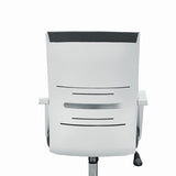 Mesh Mid Back Desk Chair Contemporary Style Fixed Arms Office Chair