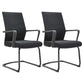 Mesh Mid Back Desk Chair Contemporary Style Fixed Arms Office Chair Smoke Gray 2 Piece Set Clearhalo 'furn' 'furn_office_chair' 'Furniture' 'Office Chairs' 'Office Furniture' 'office_chair' 5454859