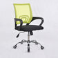 Middle Back Office Chair with Mesh and Sponge Cushion Fixed Arm Chair Clearhalo 'furn' 'furn_office_chair' 'Furniture' 'Office Chairs' 'Office Furniture' 'office_chair' 5454879