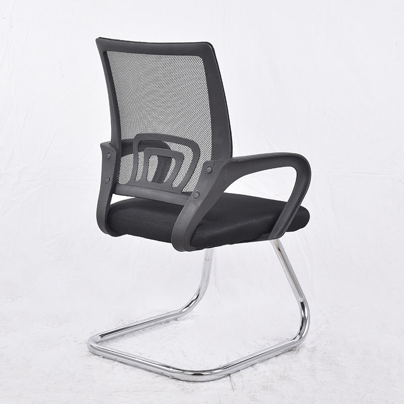 Middle Back Office Chair with Mesh and Sponge Cushion Fixed Arm Chair Clearhalo 'furn' 'furn_office_chair' 'Furniture' 'Office Chairs' 'Office Furniture' 'office_chair' 5454884