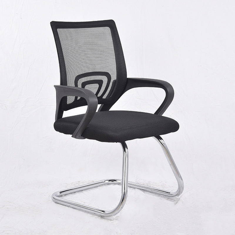 Middle Back Office Chair with Mesh and Sponge Cushion Fixed Arm Chair Clearhalo 'furn' 'furn_office_chair' 'Furniture' 'Office Chairs' 'Office Furniture' 'office_chair' 5454887