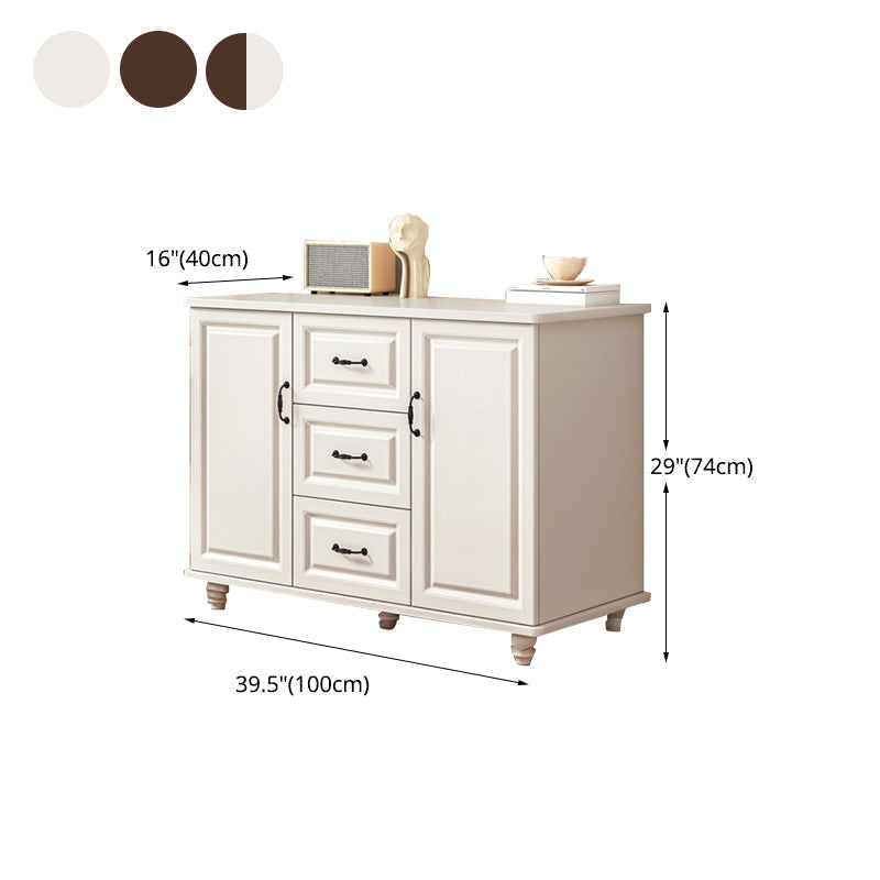 Couche combinée traditionnelle Couche de rangement en bois pour le chevet