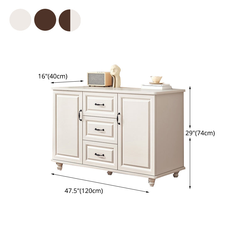 Couche combinée traditionnelle Couche de rangement en bois pour le chevet