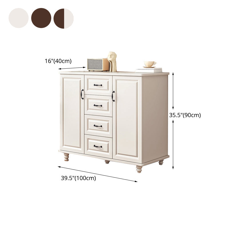 ベッドサイド用の伝統的なコンボドレッサーベッドルームの木製収納チェスト