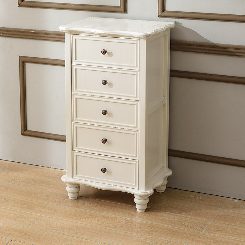 Amerikaanse traditionele houten lingerie -borst slaapkamer verticale dressoir zonder spiegel