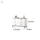 Contemporary Engineer Wood Dresser White Bedroom Storage Chest with Drawer