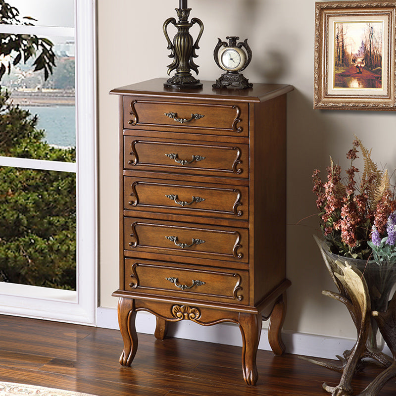 American Traditional Wood Lingerie Chest Brown Bedroom Vertical Dresser Clearhalo 'Bedroom Furniture' 'Dressers & Chests' 'dressers_chests' 'furn' 'furn_dressers_chests' 'Furniture' 5455222