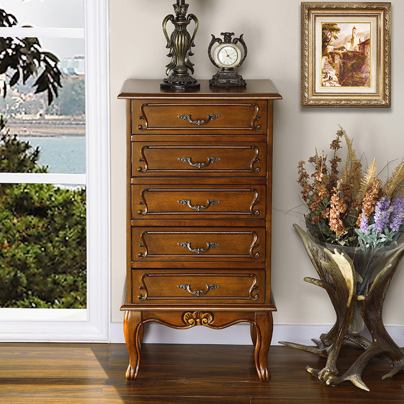 American Traditional Wood Lingerie Chest Brown Bedroom Vertical Dresser Clearhalo 'Bedroom Furniture' 'Dressers & Chests' 'dressers_chests' 'furn' 'furn_dressers_chests' 'Furniture' 5455224