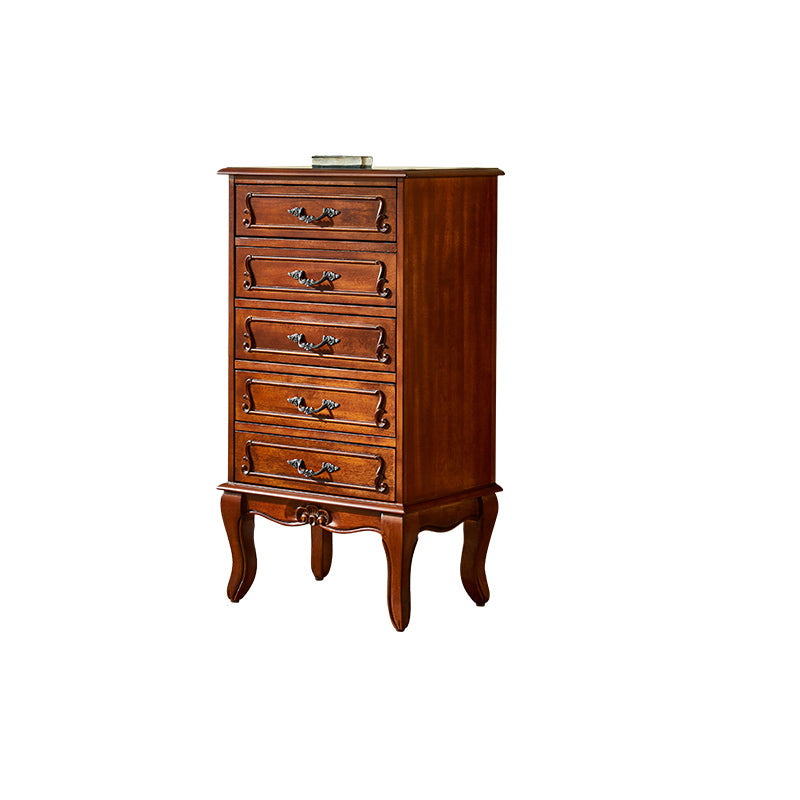 American Traditional Wood Lingerie Chest Brown Bedroom Vertical Dresser https: res.litfad.com site img item 2022 08 27 5455225 1200x1200.jpg Clearhalo 'Bedroom Furniture' 'Dressers & Chests' 'dressers_chests' 'furn' 'furn_dressers_chests' 'Furniture' 5455225