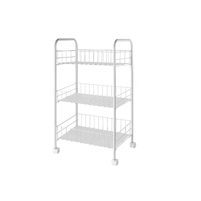 Contemporary Bookshelf Open Back Bookcase for Office with Caster Wheels